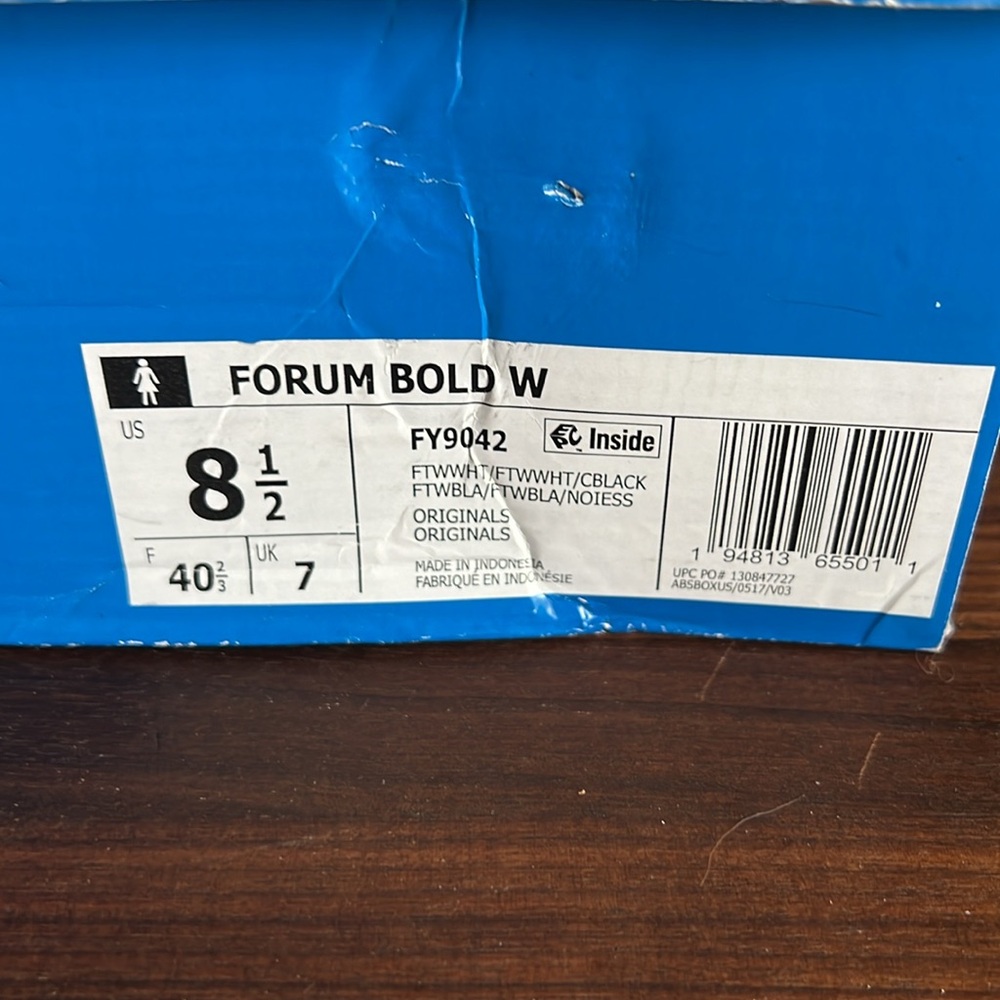 Adidas Originals Women's Forum Bold W Sneaker, White Size 8.5 - Picture 10 of 11